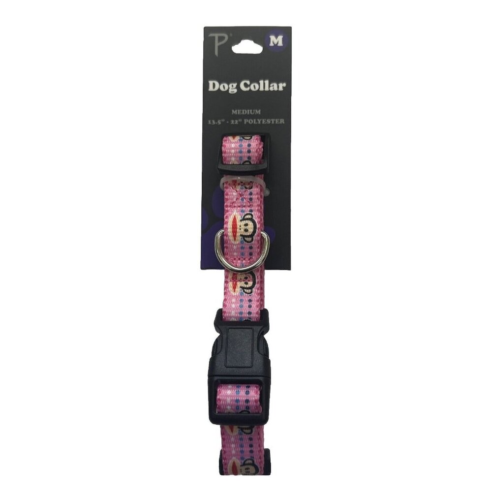 Perri's Dog Collar Paul Frank Monkey pink adjustable NWT Medium